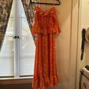 Off the shoulder dress from Topshop